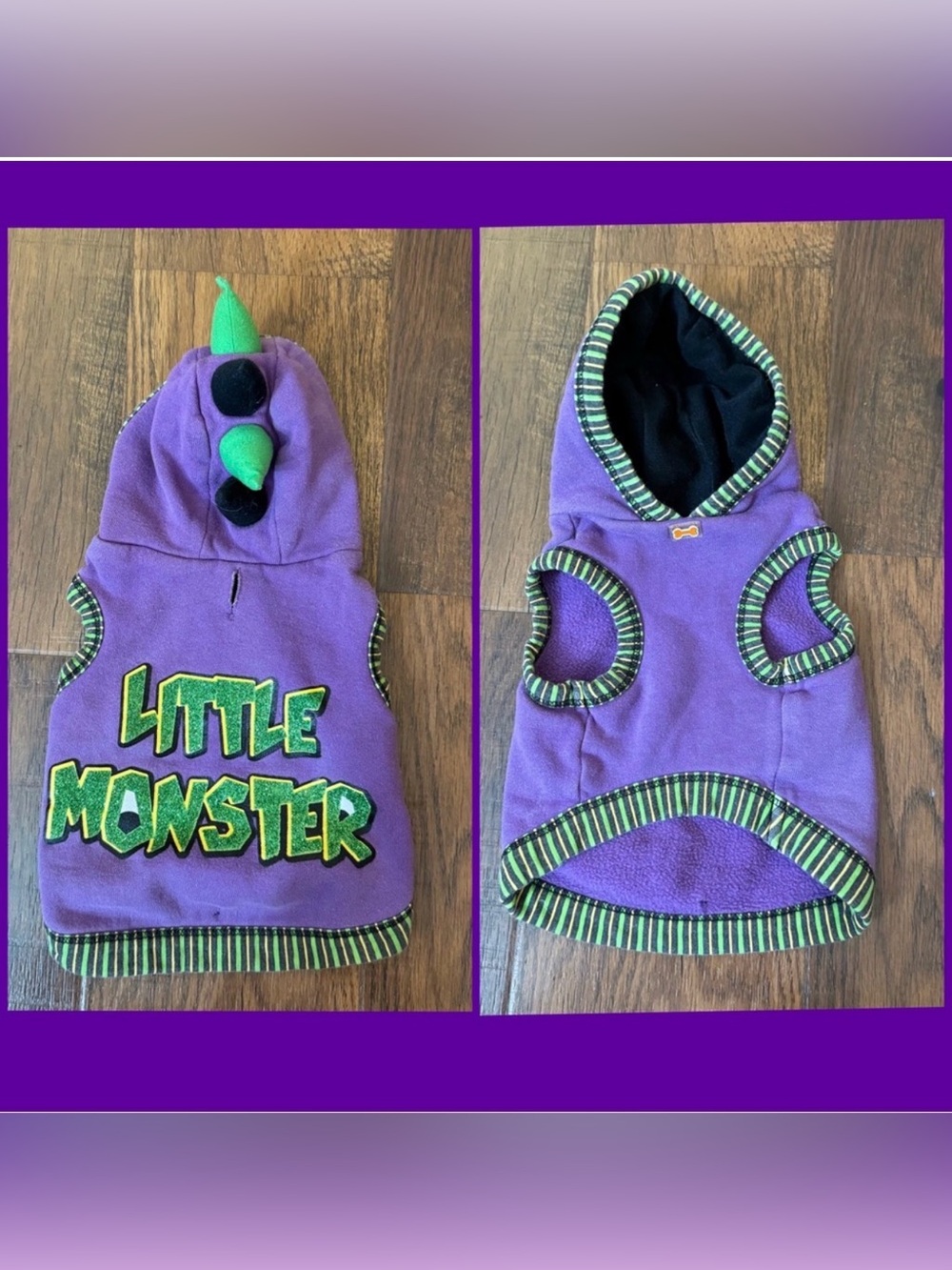 Little Monsters dinosaur- clothing for a small dog